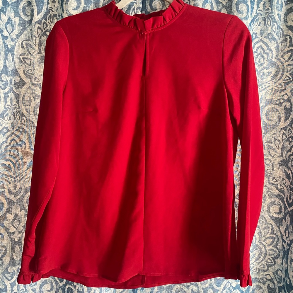 Banana republic blouse, red, small.